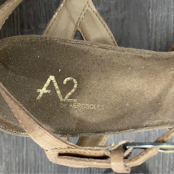 A2 by Aerosoles Brown Braided Wedge Sandal - Picture 8 of 11